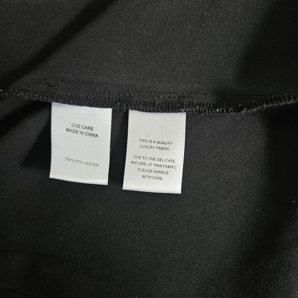 CUE | black women's blouse | Size 8 - Picture 8 of 8